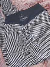 Load image into Gallery viewer, Grey fishnet leggings