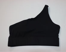 Load image into Gallery viewer, Single shoulder black bra