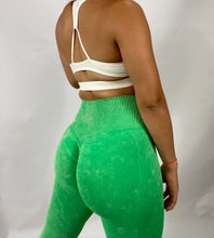 Load image into Gallery viewer, Neon green scrunch butt legging
