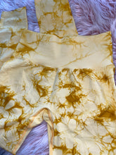 Load image into Gallery viewer, Yellow tie dye seamless legging
