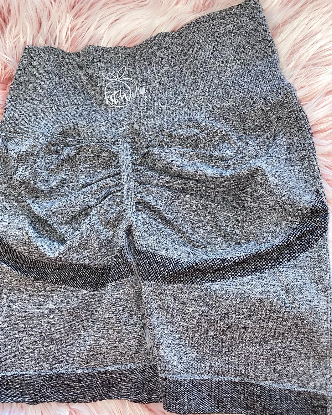 Dark grey  seamless scrunch butt shorts